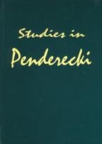 Studies In Penderecki, Vol. 2